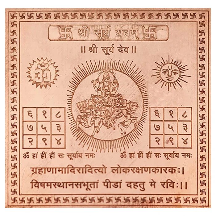 Yantra  For Various Planets